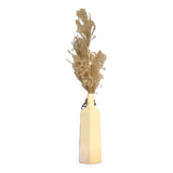 Vintage cream stoneware bottle vase