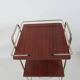 Magazine holder, metal and wood 50s 60s