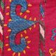Ancient Uzbek Carpet Mixed Technique Flat Woven, Early 20th Century