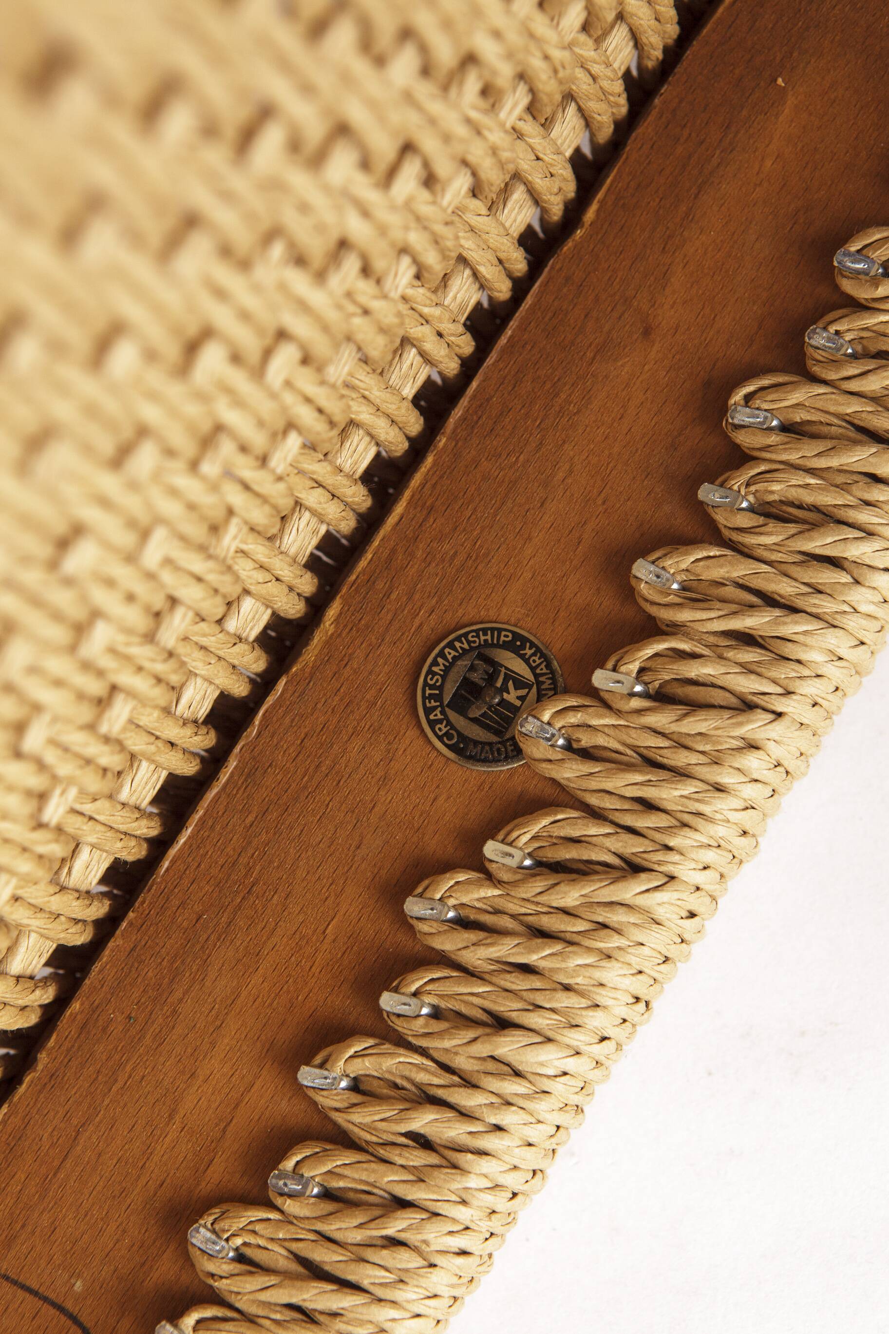 1 of 8 Arne Hovmand-Olsen Chair for Mogens Kold, Danish Teak & Danish Cord