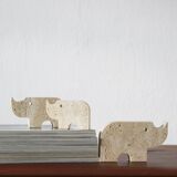 Travertine Animal Sculptures from Fratelli Mannelli, 1970, Set of 3