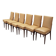 Set of six mahogany chairs, Italian design, 1960s, production: Italy
