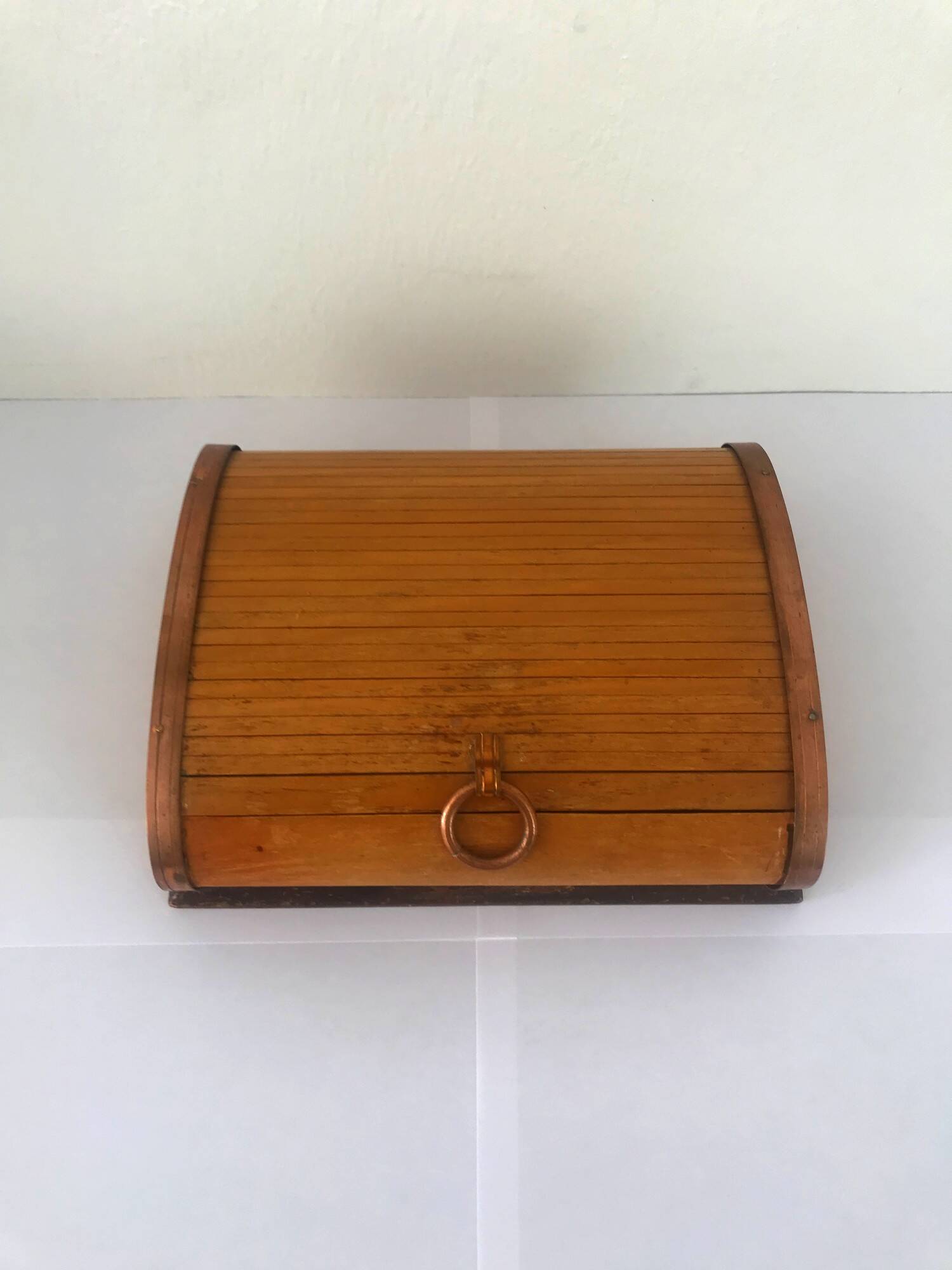 Vintage roll box from the 1950s