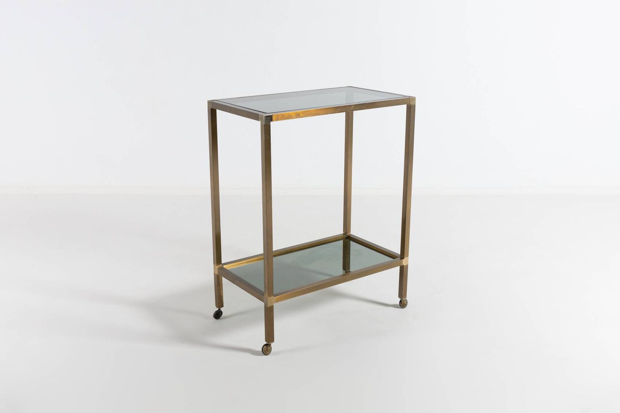 Chariot de service/table d'appoint vintage, Italie 1970