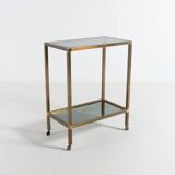 Chariot de service/table d'appoint vintage, Italie 1970