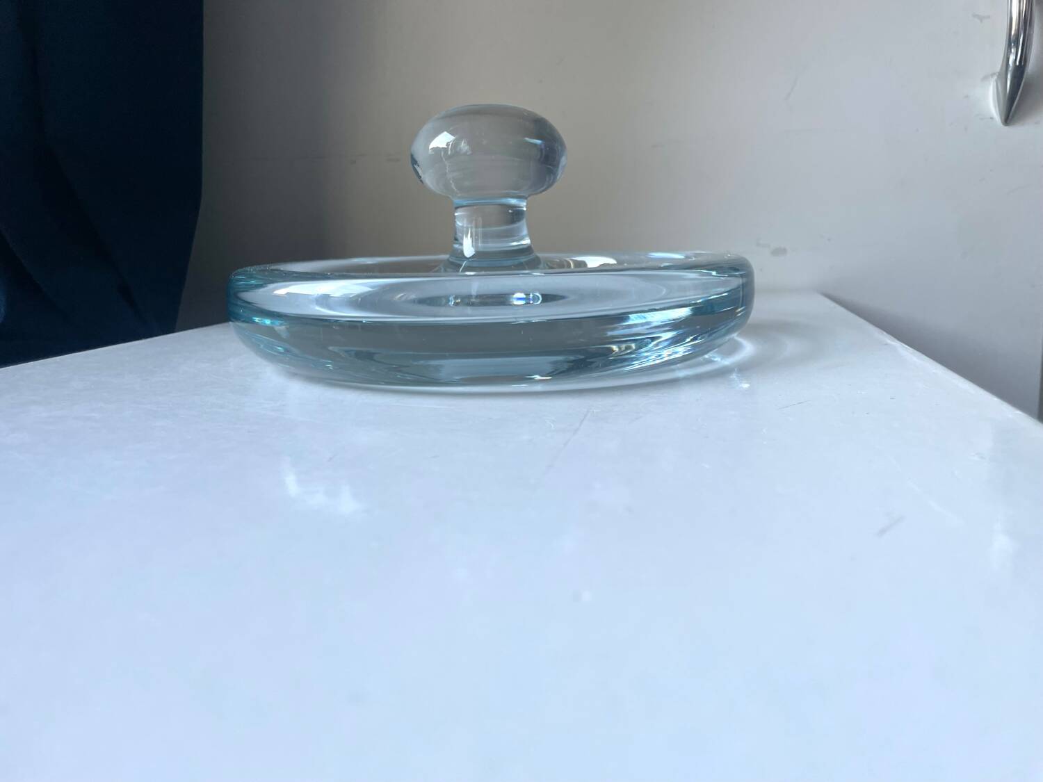 Holmegaard Sculptural bowl design by Per Lutken Denmark 1950’s