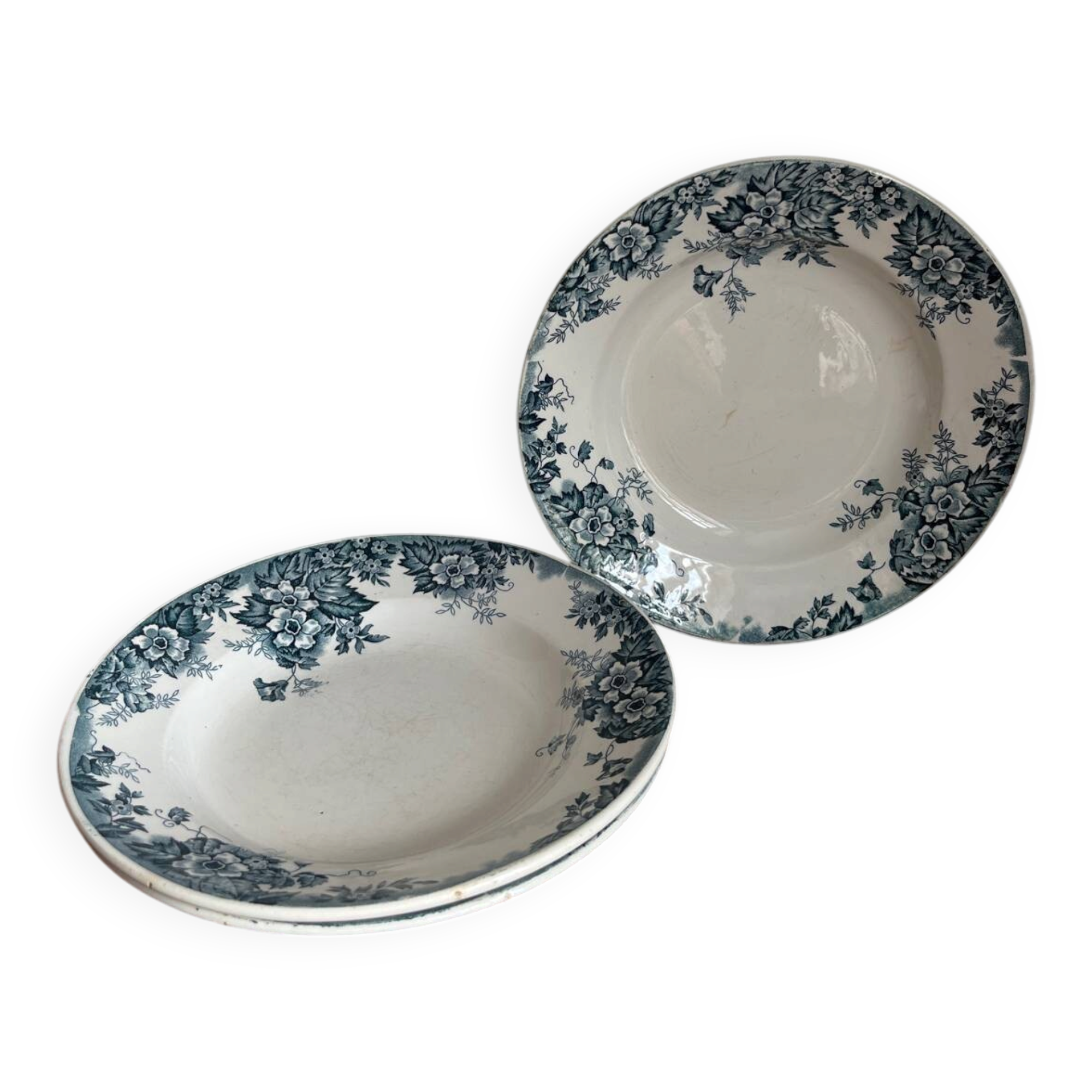 3 deep plates Terre de Fer