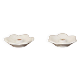 Pair of Swedish ceramic candlesticks from the mid-century by Bo Fajans.