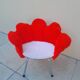 Chaise moumoute enfant vintage forme de fleur