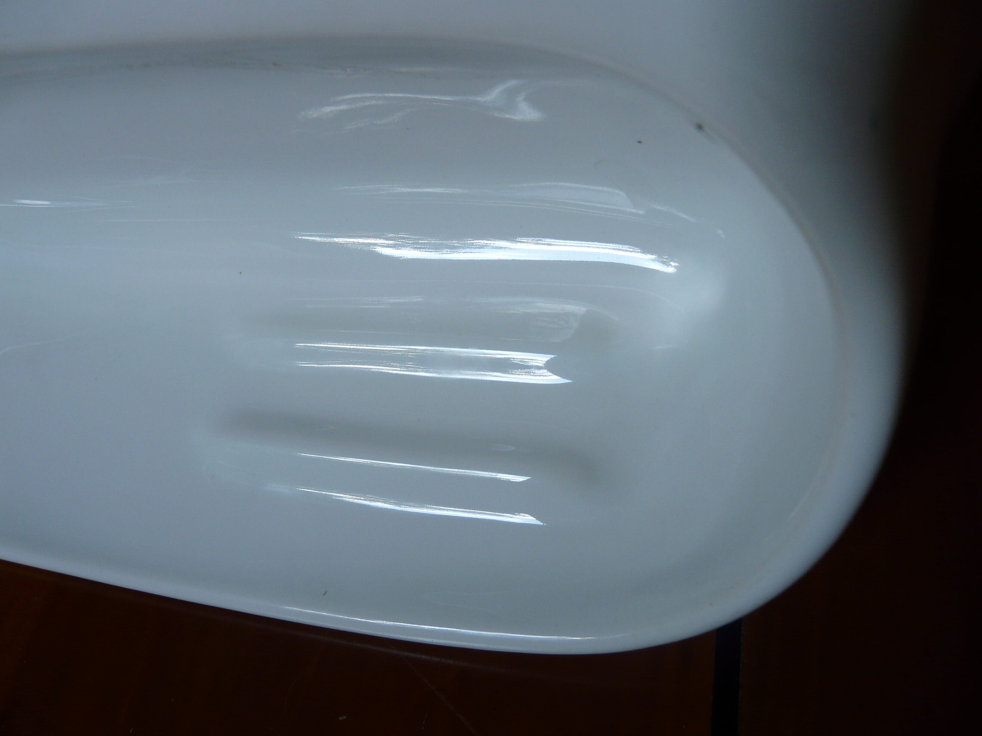 Vintage white bathroom wall shelf