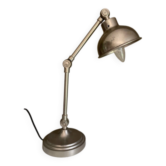 Lampe argenté articulée