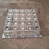 Mid century modernist rare kinkeldy square flush mount light