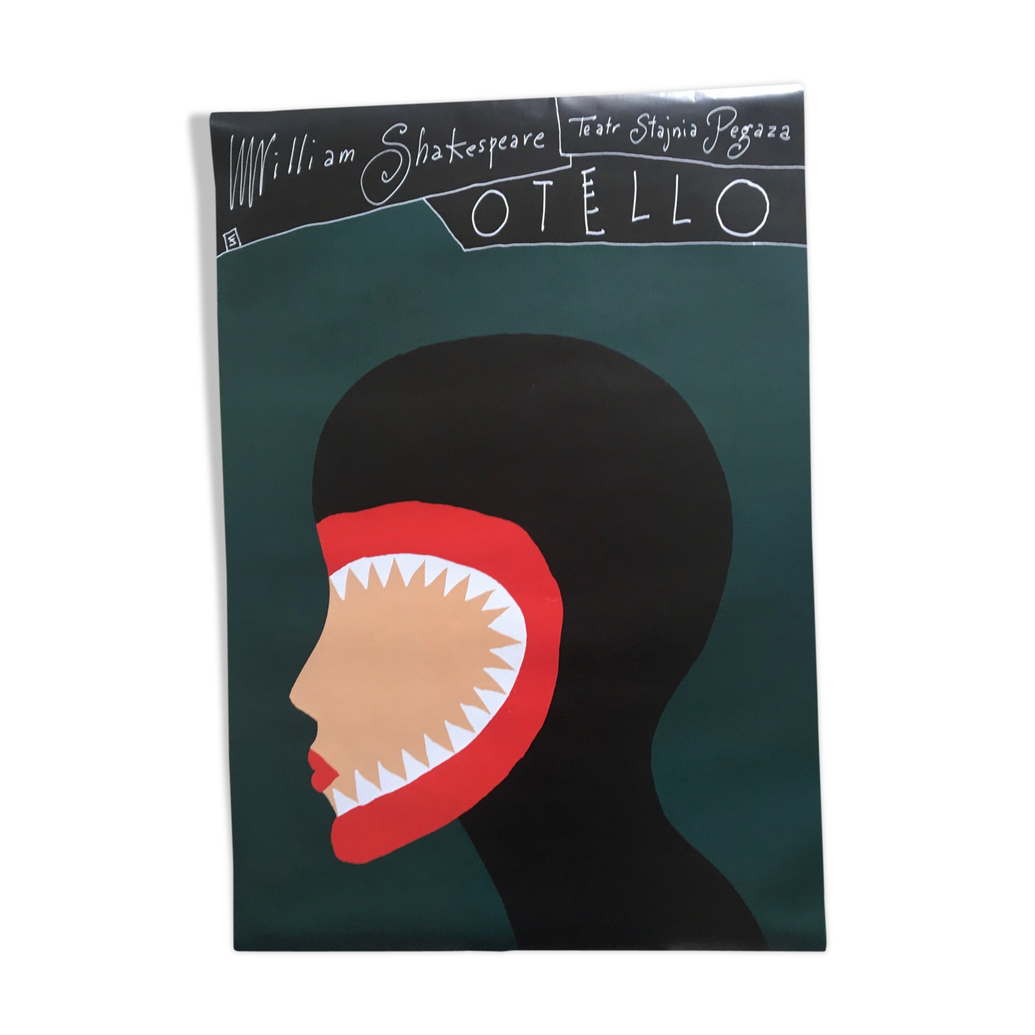 Polish theatre poster, Othello in 2003