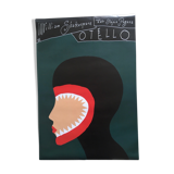 Polish theatre poster, Othello in 2003