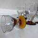 Set of Art Deco faceted glasses