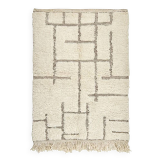 Tapis Marocain motif graphique noir