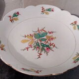White porcelain &  flowers compotier
