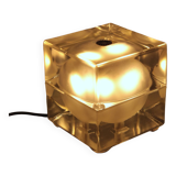 Alessandro Mendini “Cubosfera” Table Lamp Metal Crome Glass 1968 Italy