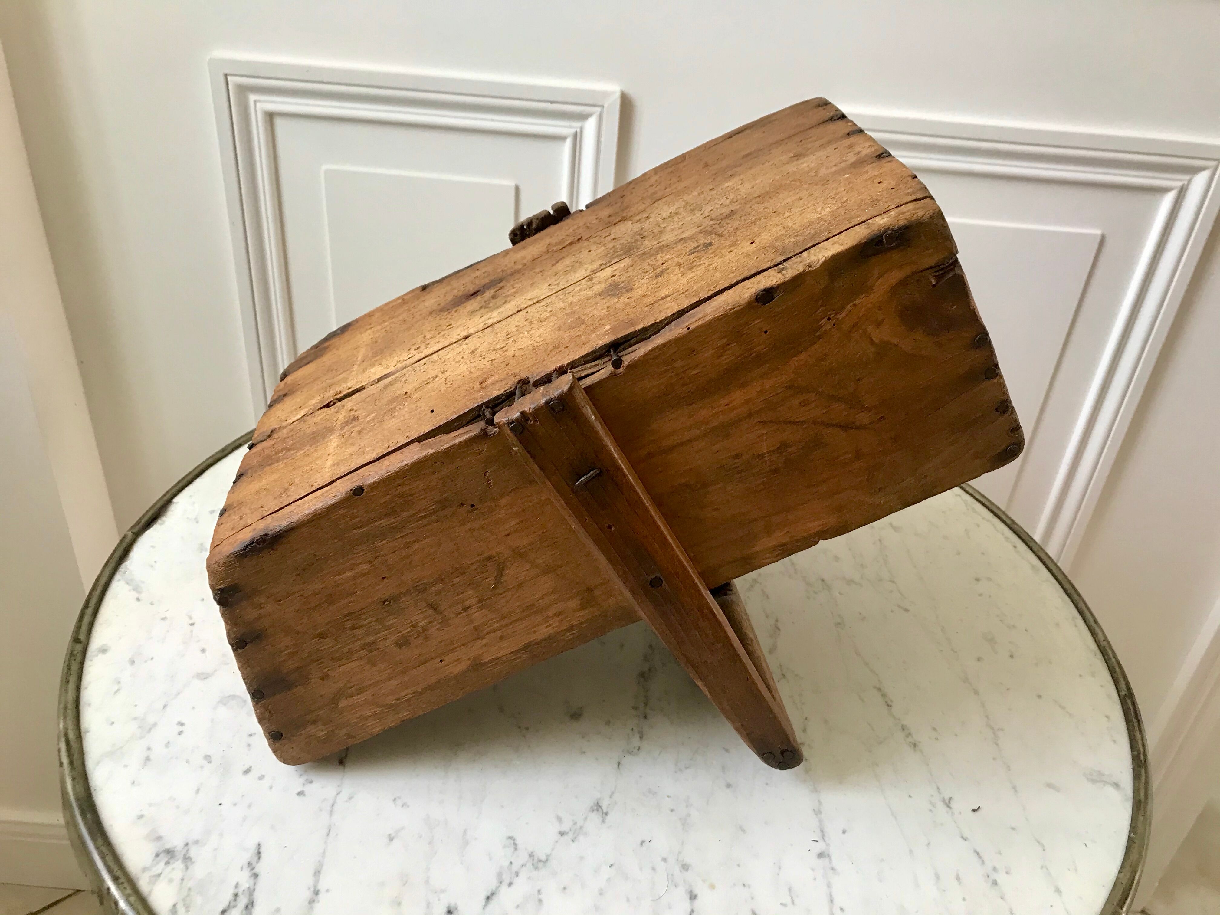 panier en bois ancien début XXème