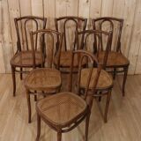 Series x6 bistro chairs n°56 Thonet