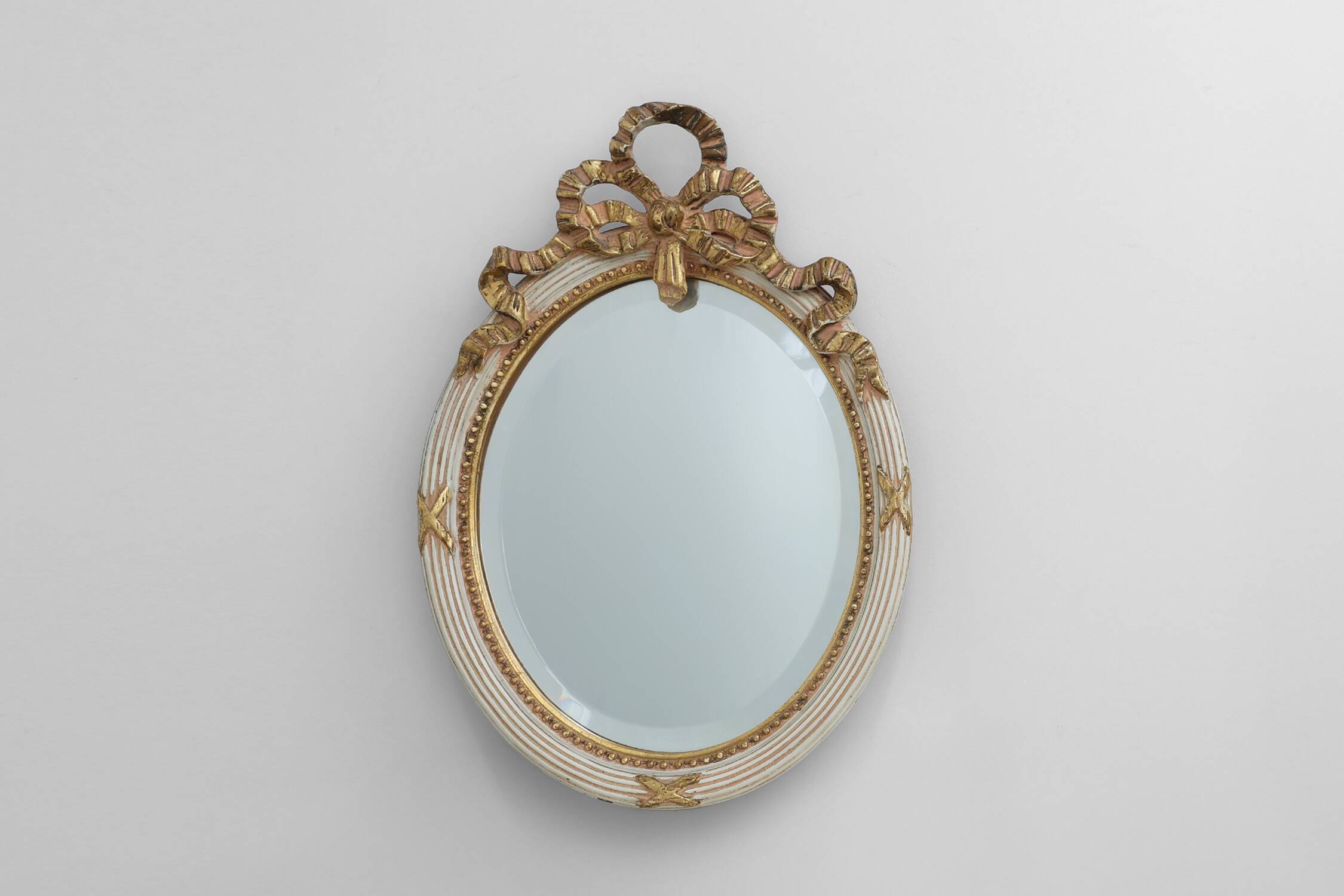 20th Century Louis XVI Baroque Style Mirror in Carved Wood, France