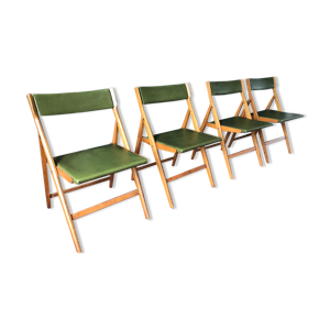Suite de 4 chaises pliantes