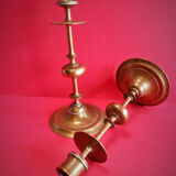 Pair of bougeoirs bronze