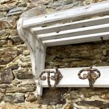 Vintage wall coat and hat rack