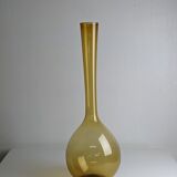 Large scandinavian vase in blown glass by arthur percy for gullaskruf, sweden - 50s