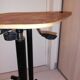Industrial chair with height adjustment and foot rests