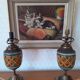 Pair of feet of vintage pineapple lamp