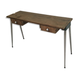 Pupitre écolier double pieds compas aluminium