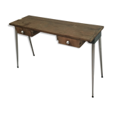 Pupitre écolier double pieds compas aluminium