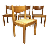Suite de 4 chaises Luigi Gorgoni 1980