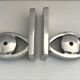 Cast aluminum book clambands