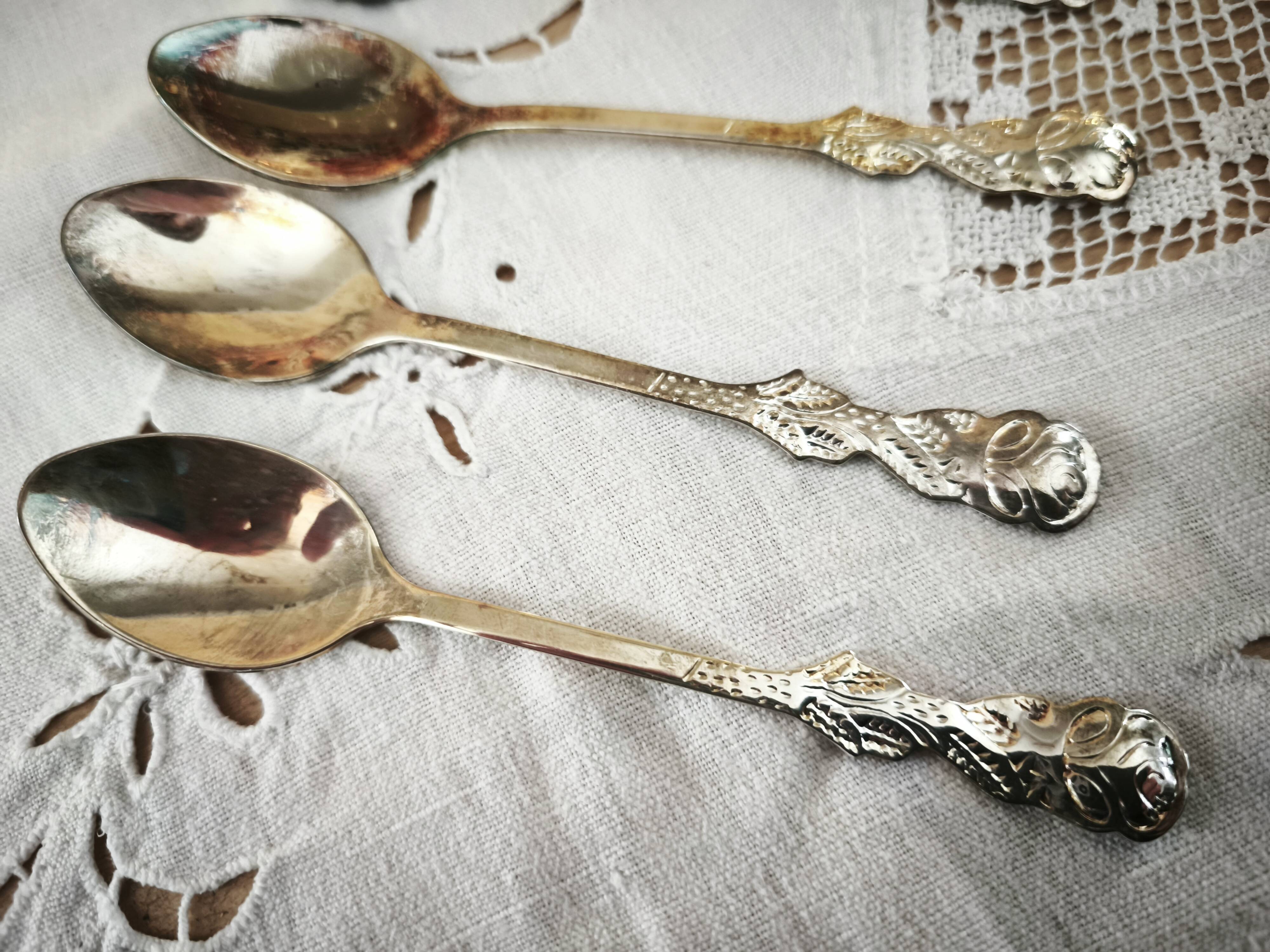Set of 12 vintage silver-plated teaspoons