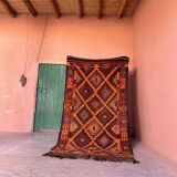 Moroccan Kilim Zayan Rug - 257 x 136 cm