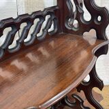 Etagère en acajou fin XIXème à poser ou suspendre