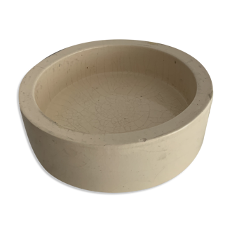 Vide poche céramique rond beige GM