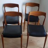 Ensemble de 4 chaises style scandinave