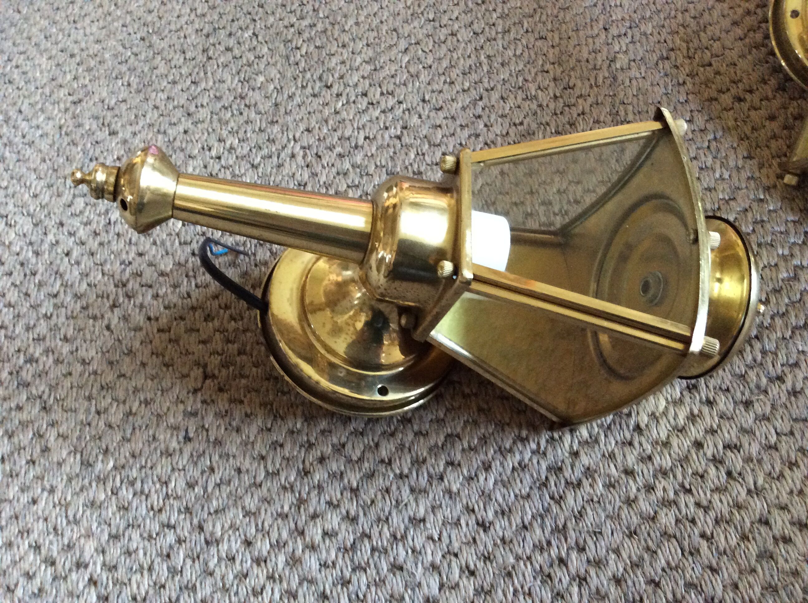 Pair of lantern sconces