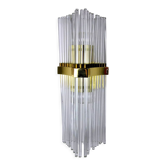 Applique de la maison Sciolari pour Lightolier, verre de murano, italie, 1970