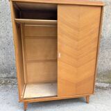 Vintage wardrobe with sliding doors