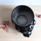 Black panther ceramic planter from the 60s, Italy