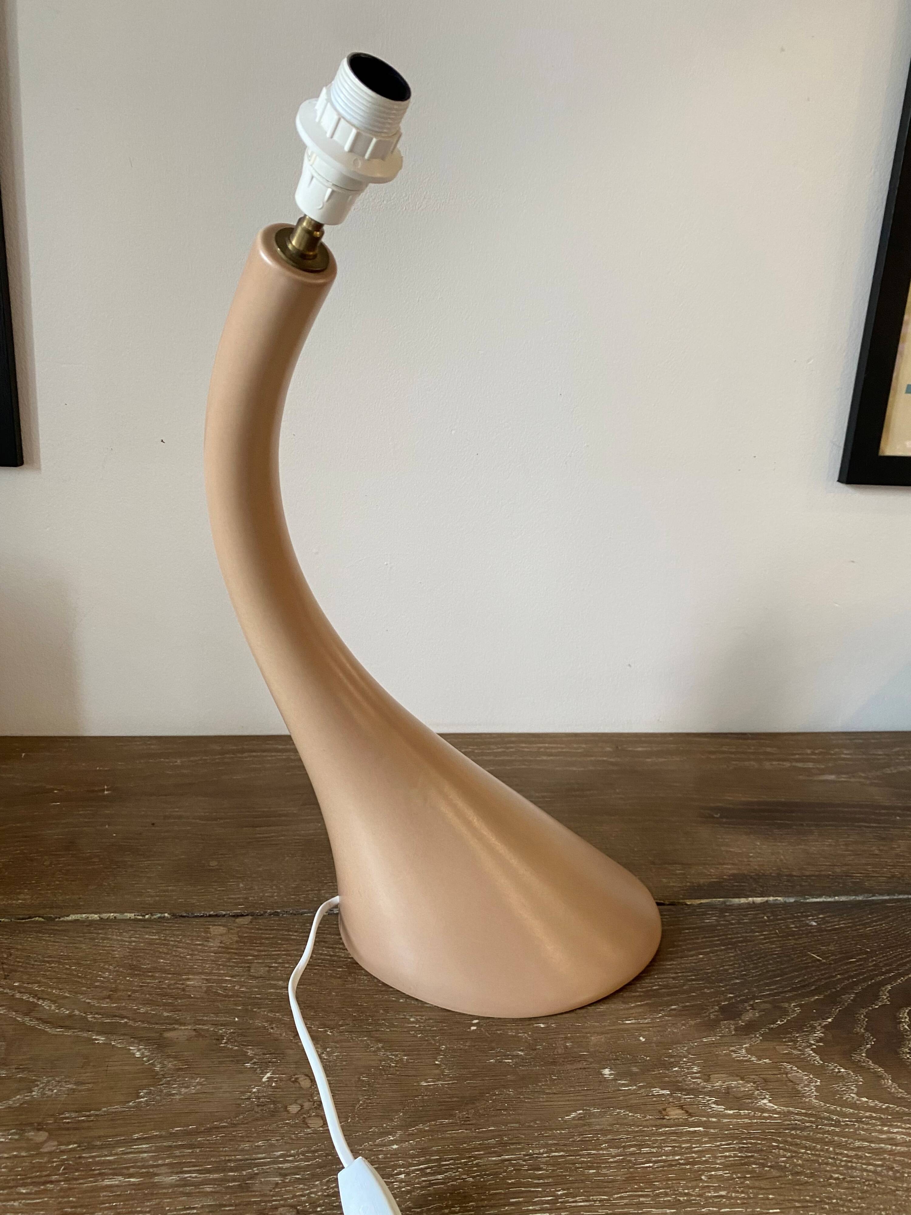 Kostka ceramic table lamp, gemo model, vintage 1970s