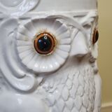 Umbrella door "Owl" in glazed ceramic, Art Deco