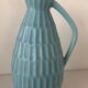 Vase turquoise West-Germany céramique