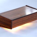 Vintage rosewood floating bedside tables. Set of two. 1960s