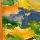 Huile sur toile originale suédoise – "Composition" par Inge Blomqvist