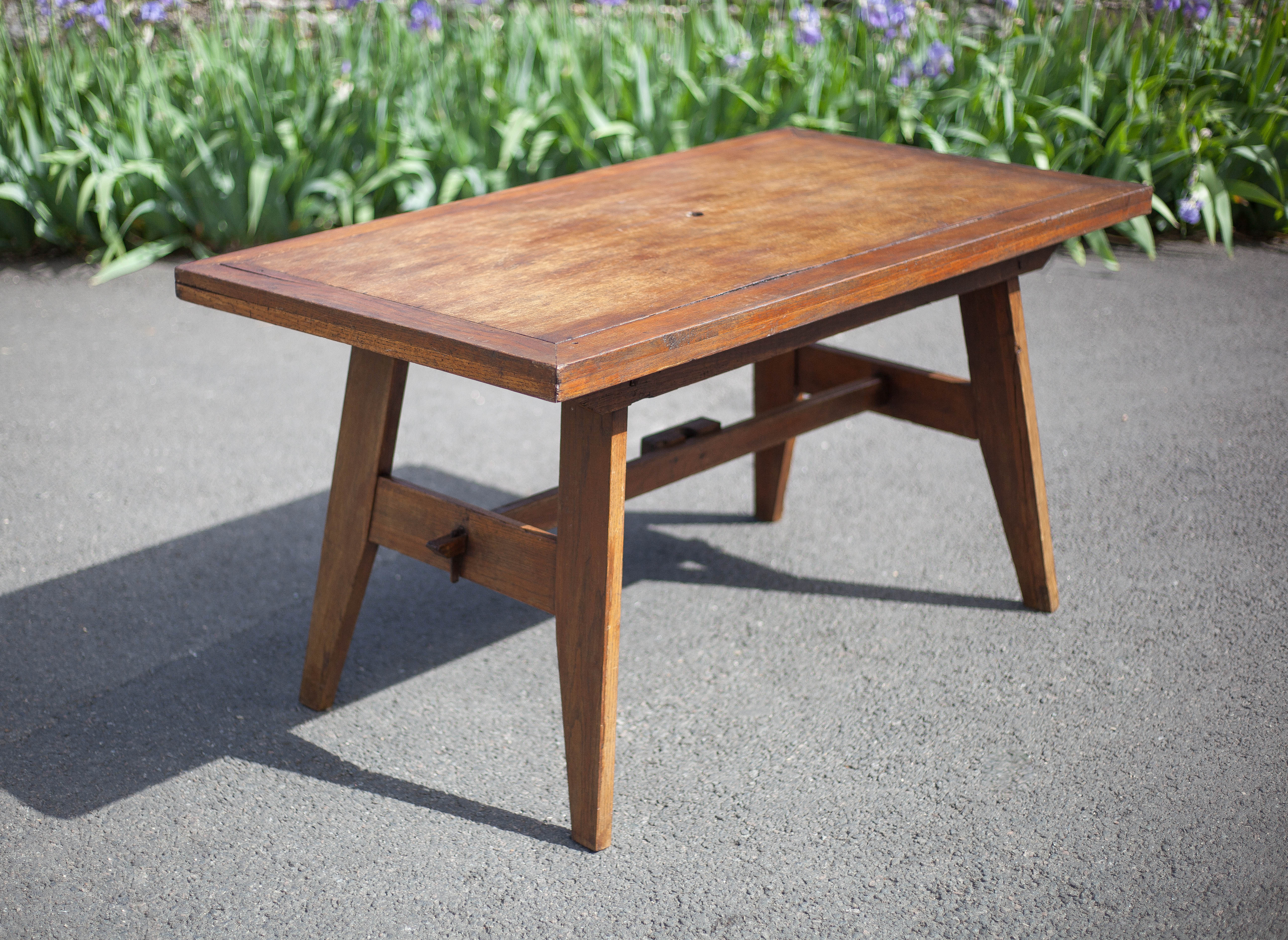 Rene gabriel table, 50s wood table, dining table, kitchen, veranda